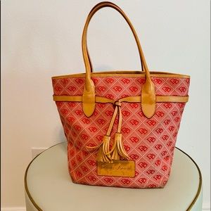Dooney & Bourke Fabric and Leather Shoulder Bag